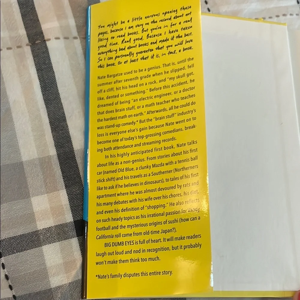 Nate Bargatze 'Big Dumb Eyes' Book - Picture 2 of 4